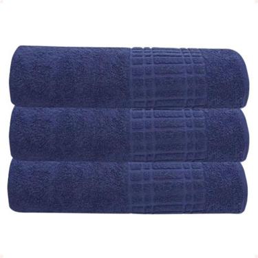 Imagem de Jogo de 3 Toalhas de Banho Loft 70 x 130 Camesa Para Hotel Pousada Hos