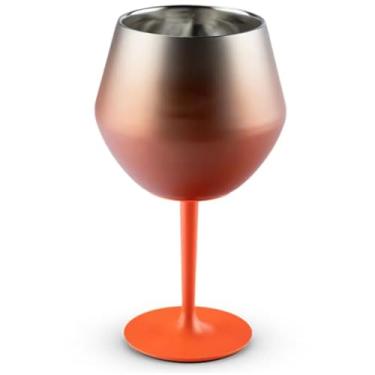 Imagem de Taça Térmica Stainless Copo 2 em 1 p/Vinho Gin Drink 410 ml (Laranja)