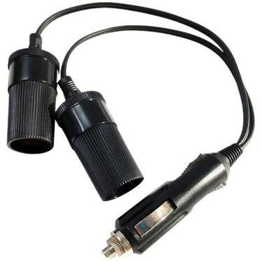 Imagem de Adaptador Veicular duplo acendedor de cigarros automóvel 12v 24v - rvn