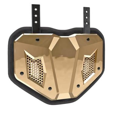 Imagem de LeCool Placa Traseira De Futebol - Proteção Inferior Para Ombreiras, Estrutura Rígida E Espuma Contornada, Jovens A Adultos (Cromado)