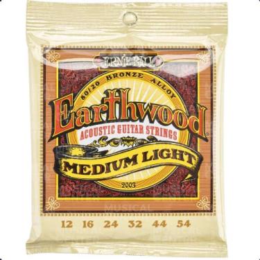 Imagem de Cordas P/ Violao Aco 0.12 Earthwood 80/20 Bronze Ernie Ball