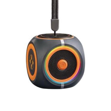 Imagem de Chaveiro Alto-falante portátil RGB sem fio HD rotação 360 - Ahc Mentor