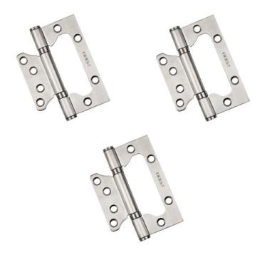 Imagem de Dobradiça de sobrepor Pado com rolamento aço Inox Escovado