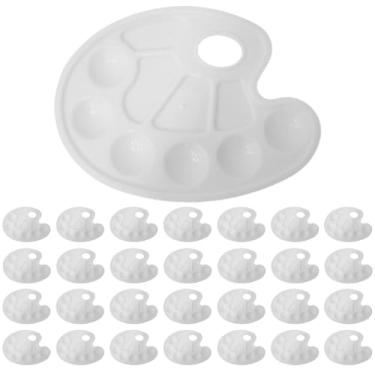 Imagem de Kit 30 Bandejas Paleta Godê Para Pinturas Tinta Aquarela Escolar Artesanato