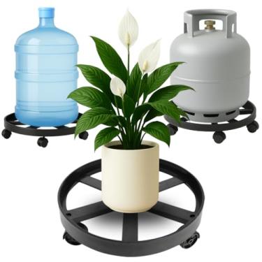 Imagem de Suporte Para Botijão de Gás Plantas Vasos Com Rodinha 55kg