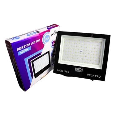 Imagem de Refletor LED SMD Vega Pro, 200W, IP66, Branco Frio 6000K, 18000 Lúmens, Resistente à Água