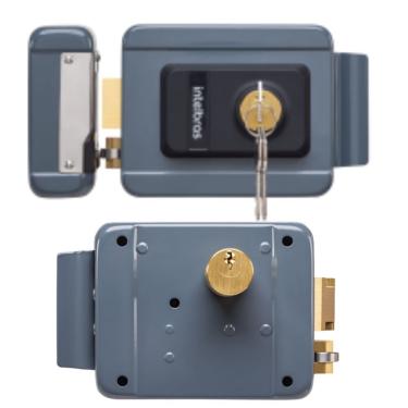 Imagem de Fechadura Eletrica Cinza Cilindro Fixo Intelbras Fx1500 Fx 1500