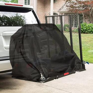 Imagem de LITEMATIRA Capa De Transporte Para Cadeira Rodas Elétrica - Protetor Viagem 600D, Proteção À Prova D'Água Scooter Mobilidade Idosos Com Deficiência, 44" C X 23" L 38" A