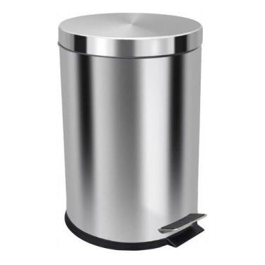 Imagem de Lixeira Com Pedal 20 Litros Aço Inox Cesto Interno Removível - JSN, Ci