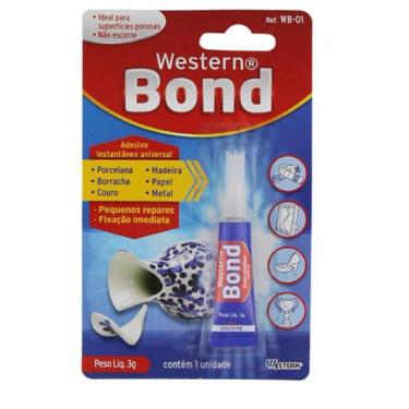 Imagem de Cola Instantânea Universal Western Bond 24 Unidades