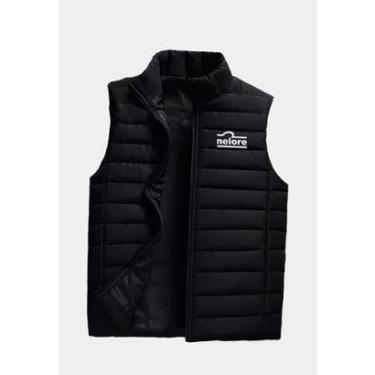 Imagem de Colete Puffer Estampa Nelore Masculino Capuz Removível-Masculino
