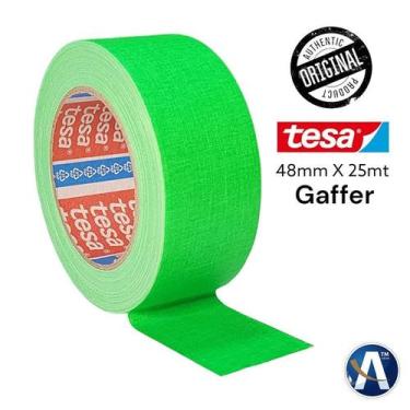 Imagem de Fita Tecido Gaffer Tape Tesa 48mm X 25m Verde Fluorescente