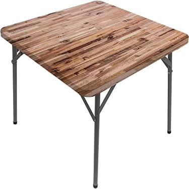 Imagem de Capa de mesa de madeira ajustada, estampa de textura de prancha de madeira, toalha de mesa impermeável interna/externa, sala de jantar de pátio e cozinha, serve para mesa de 107 x 152 cm