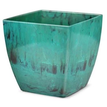 Imagem de Cachepô elegance quadrado 03 verde guatemala - nutriplan 