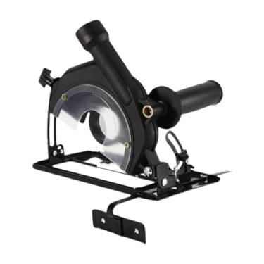 Imagem de Generic Suporte de corte sem poeira com régua guia para rebarbadoras angulares de 100-125 mm, instalação fácil, base coletora de pó à prova de poeira