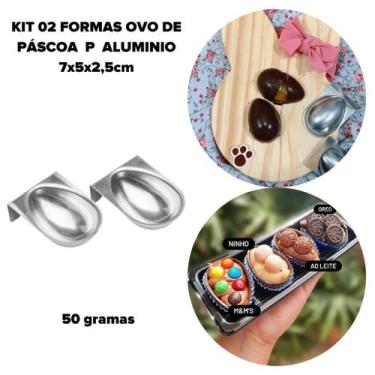 Imagem de Kit 02 formas para Ovo de páscoa P 7x2,5cm Caparroz