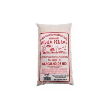 Imagem de Aqua Pedras Cascalho Rio 00 Areia Duna 1KG Aquario Terrário