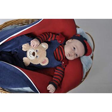 Imagem de Saída De Maternidade Menino Com Saco De Dormir - Balila Baby (Azul Marinho, RN)