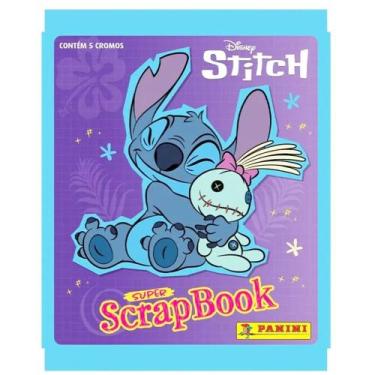Imagem de Kit 60 Figurinhas Disney Stitch Super ScrapBook 2025 (12 Envelopes) - 