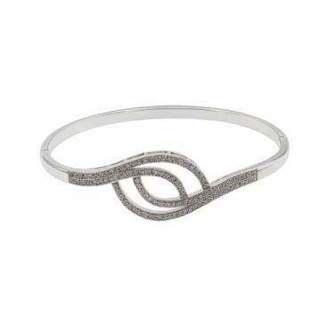 Imagem de Bracelete Nuvia Banhado A Prata 925 Luxo - Verbum