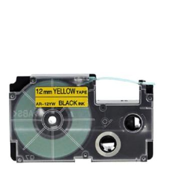 Imagem de Fita Compatível Casio XR-12YW Amarela Letra Preta 12mm - Genérica Casi