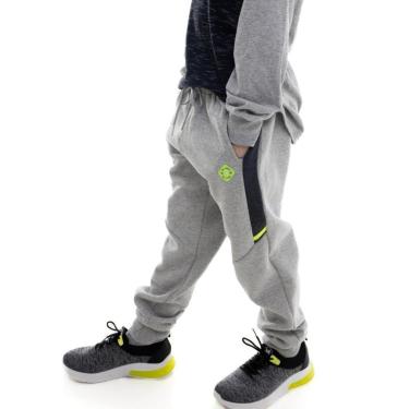 Imagem de CALÇA MOLETOM INFANTIL MASCULINA MENINOS JUVENIL DE FRIO INVERNO QUENTINHO-Masculino