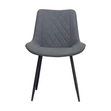 Imagem de Cadeira Haifa Assento Em Mdf E Base Em Aço Pintado Fratini Grafite