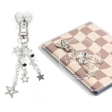 Imagem de Kaciola Correntes de berloque para Kindle, pingente de estrela brilhante fofo e-reader pulseiras de telefone acessórios presente para leitores amantes de livros mulheres homens, pingentes compatíveis