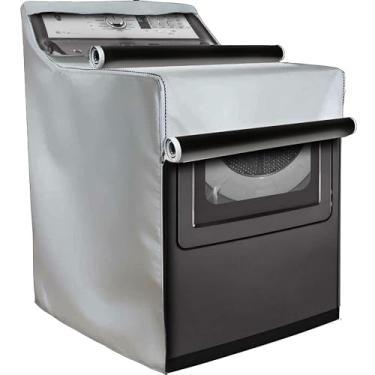 Imagem de MEWO Capas Para Lavadora E Secadora Externas - Capa À Prova D'Água Poeira Máquina De Lavar Com Zíper, Adequada Máquinas Carga Frontal, Externa (Platina)