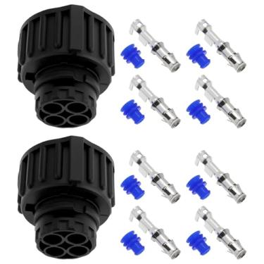 Imagem de OTOTEC 2 peças de conector de trava giratória para carro de 4 pinos 1-967325-1 929975-1 compatível com Mercedes Iveco Daily