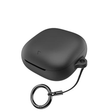 Imagem de Capa para Anker Capa para Soundcore Liberty 5, fones de ouvido sem fio, material de silicone, à prova de choque, proteção portátil exclusiva com mosquetão (preto)