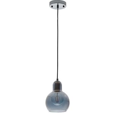 Imagem de Luminária Pendente Metal E Vidro Lasi E27 Fume 110V/220V