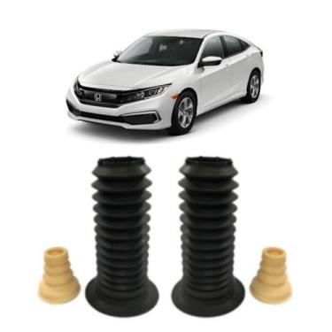 Imagem de Par Batente Coifa Amortecedor Dianteiro New Civic G10 2016/. - Solupe 