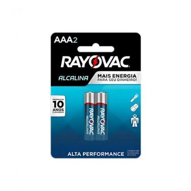 Imagem de Pilha Rayovac Alcalina Tamanho Aaa Palito Com 2 Unidades