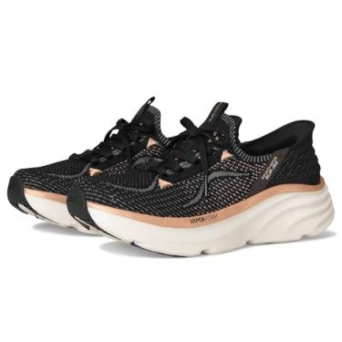 Imagem de Skechers Tênis feminino D'lux Vapor-Evening Glow Hands Free Slip-ins, Preto/dourado, 36