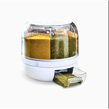 Imagem de Dispenser De Alimentos E Grãos Giratório Com 6 Divisões