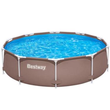 Imagem de Piscina Bestway Original 3,05x3,05m 4678l Lona Dupla Pro Max, Marrom