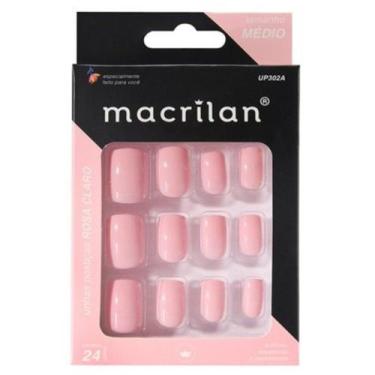 Imagem de Unhas Postiças UP302A Tamanho Médio Rosa Claro - Macrilan