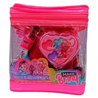 Imagem de Kit De Maquiagem Infantil Antialérgica Com Bolsa  -Polibrinq