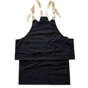Imagem de Avental estilo colete impermeável de fibra de poliéster, roupa de trabalho profissional para cafés e cozinhas, melhores aventais para garçons