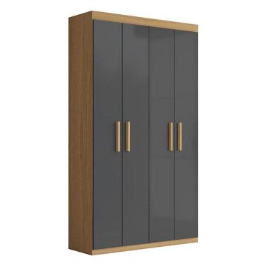 Imagem de Armário Multiuso 4 Portas 2000194 Atacama Grafite - Aramóveis