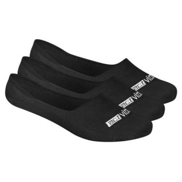 Imagem de Meia Casual Sapatilha Actvitta 4999.1.22766 Kit C/3 Pares, Preto, 39/4