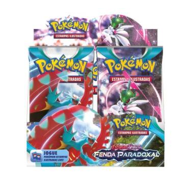 Imagem de Box display pokémon escarlate e violeta 4 fenda paradoxal - 216 cartas