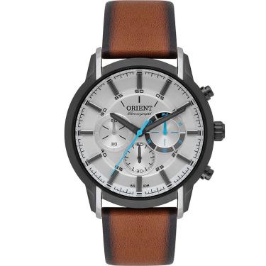 Imagem de Relógio ORIENT masculino cronógrafo couro MTSCC045 S1MX