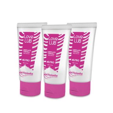 Imagem de 03 Lubrificante Intimo Love Lub 60g Neutro La Pimienta