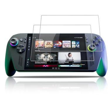 Imagem de NOUKAJU Protetor de tela para console de jogos ROG Xbox Ally X, vidro temperado HD, dureza 9h, arranhões, anti-impressão digital, protetor de filme de vidro temperado para ROG Xbox Ally X [2 unidades]