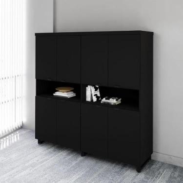 Imagem de Armário Estante de Escritório 8 Portas de Abrir 2 Nichos F5 - F5 Offic