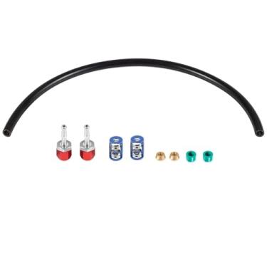 Imagem de YMT Kit de emenda de linha A/C 800-671 adequado para reparo de linha a mangueira de 9,5 cm, com mangueira nº 6 de 61 cm, kit de conector de emenda de reparo de ar condicionado