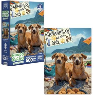 Imagem de Quebra Cabeça Mundo Cão Caramelo 500 Peças Nano 3290 - Toyster