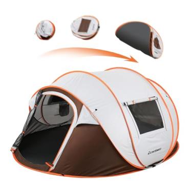 Imagem de EchoSmile Barraca de acampamento pop-up instantânea, 2/4/6 pessoas, barraca de fácil configuração, cúpula resistente à água, portátil com bolsa de transporte